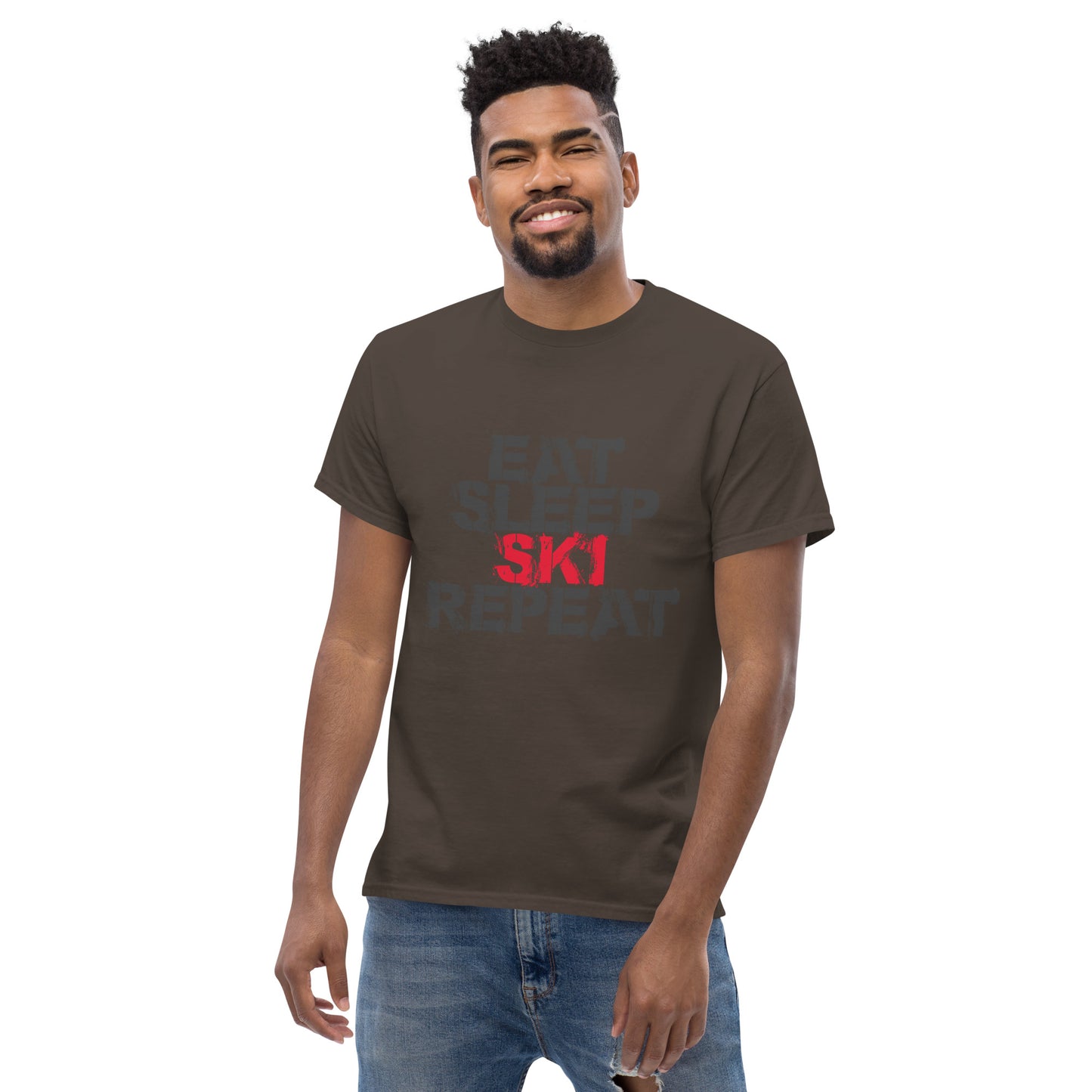 CS0048 - 01001 - Eat Sleep Ski Repeat Men's classic tee