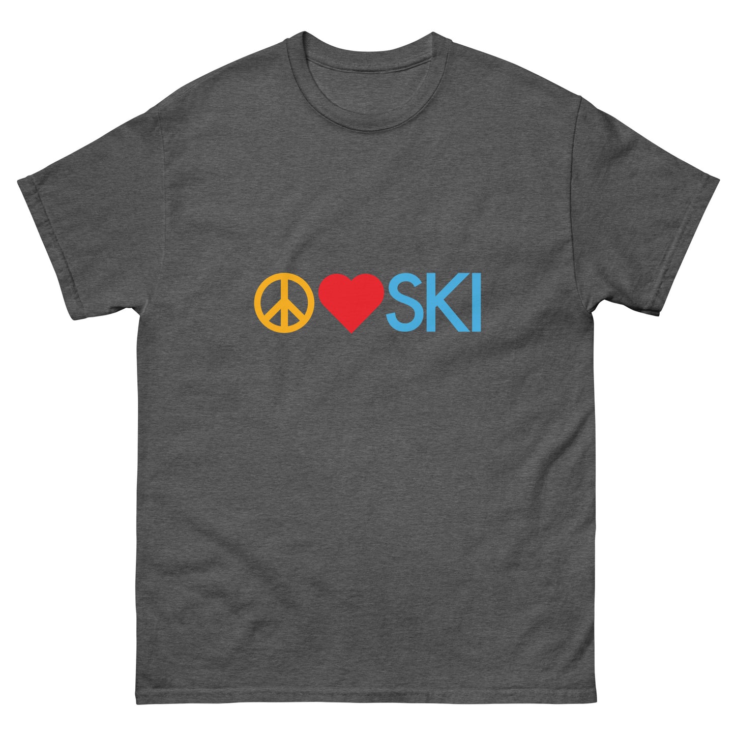 CS0026 - 01001 - Peace | Love | SKI Men's classic tee