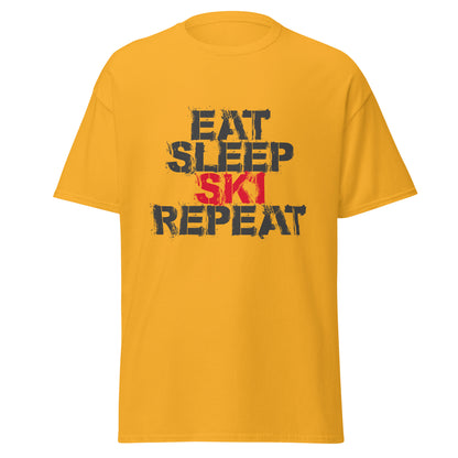 CS0048 - 01001 - Eat Sleep Ski Repeat Men's classic tee