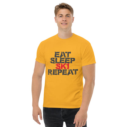 CS0048 - 01001 - Eat Sleep Ski Repeat Men's classic tee