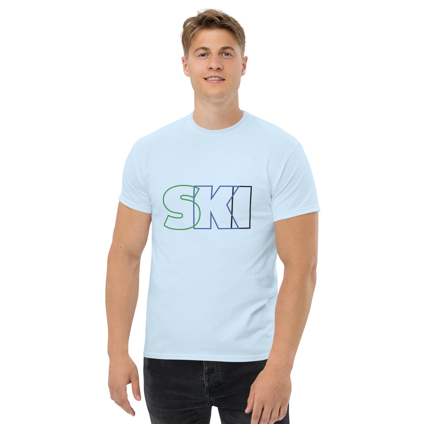 CS0052 - 01001 - SKI Outlined Men's classic tee