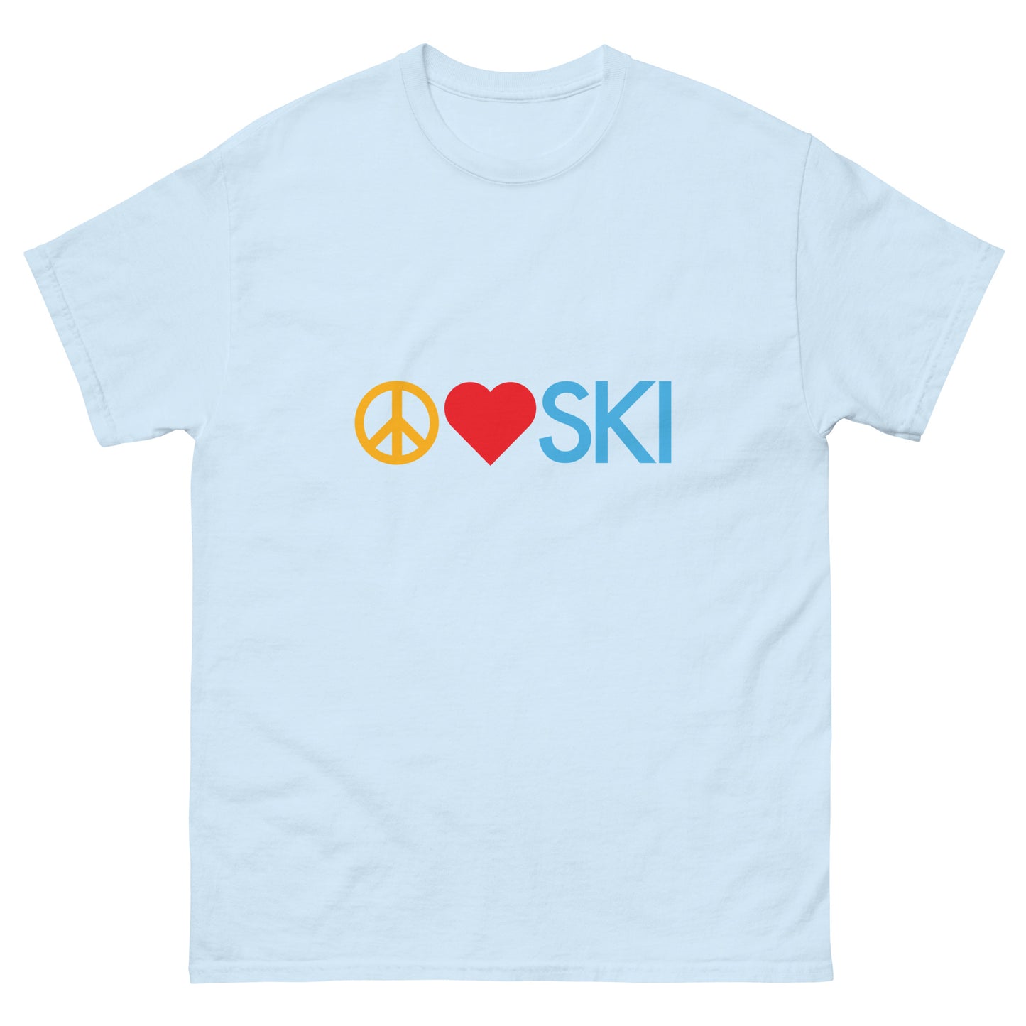 CS0026 - 01001 - Peace | Love | SKI Men's classic tee