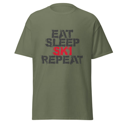 CS0048 - 01001 - Eat Sleep Ski Repeat Men's classic tee