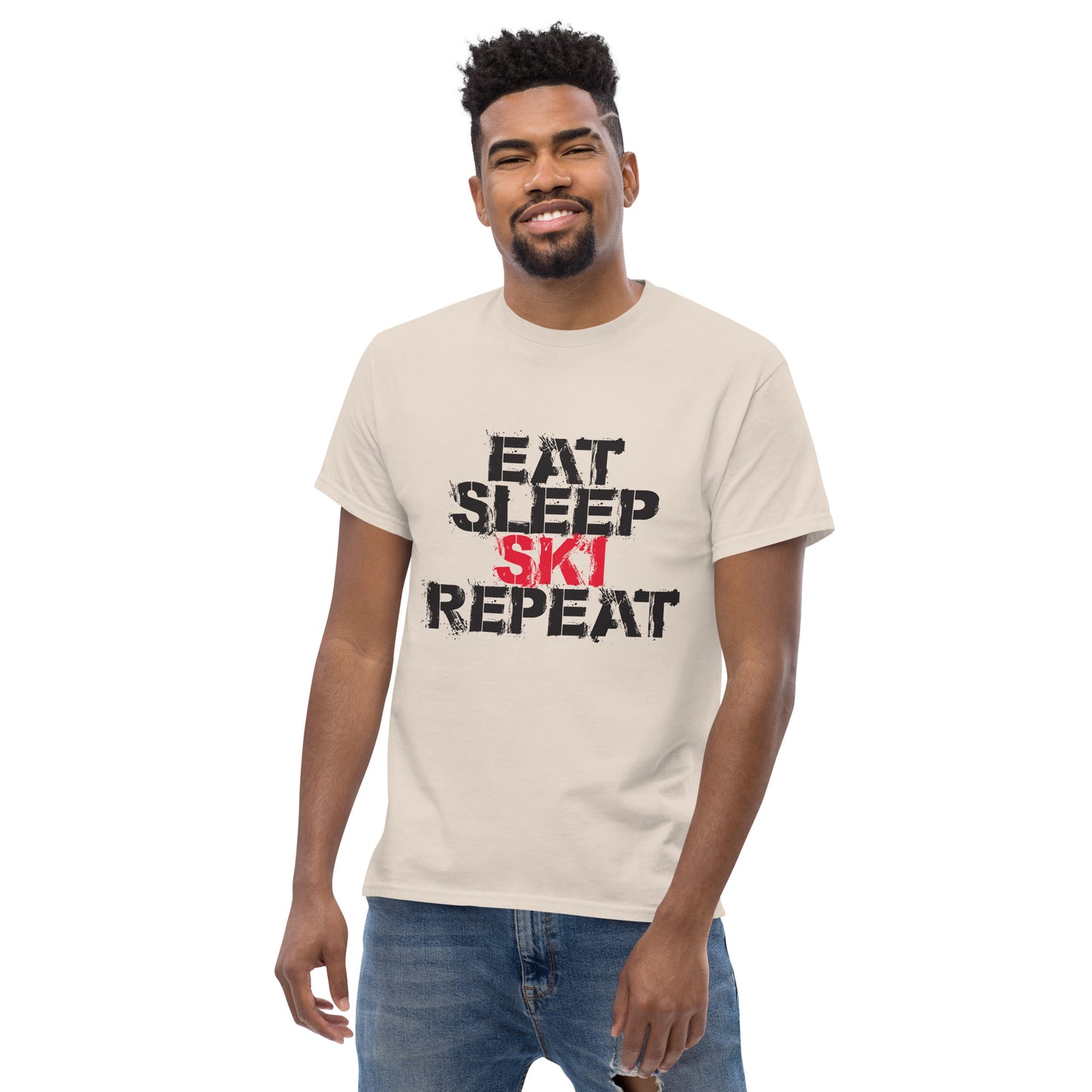 CS0048 - 01001 - Eat Sleep Ski Repead Men's classic tee