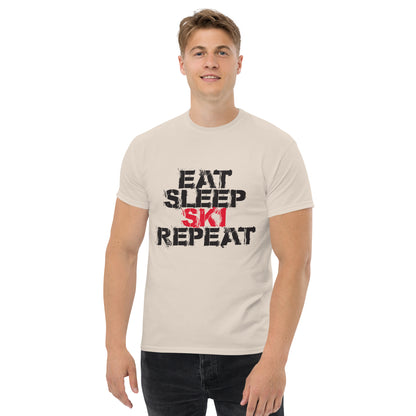 CS0048 - 01001 - Eat Sleep Ski Repead Men's classic tee