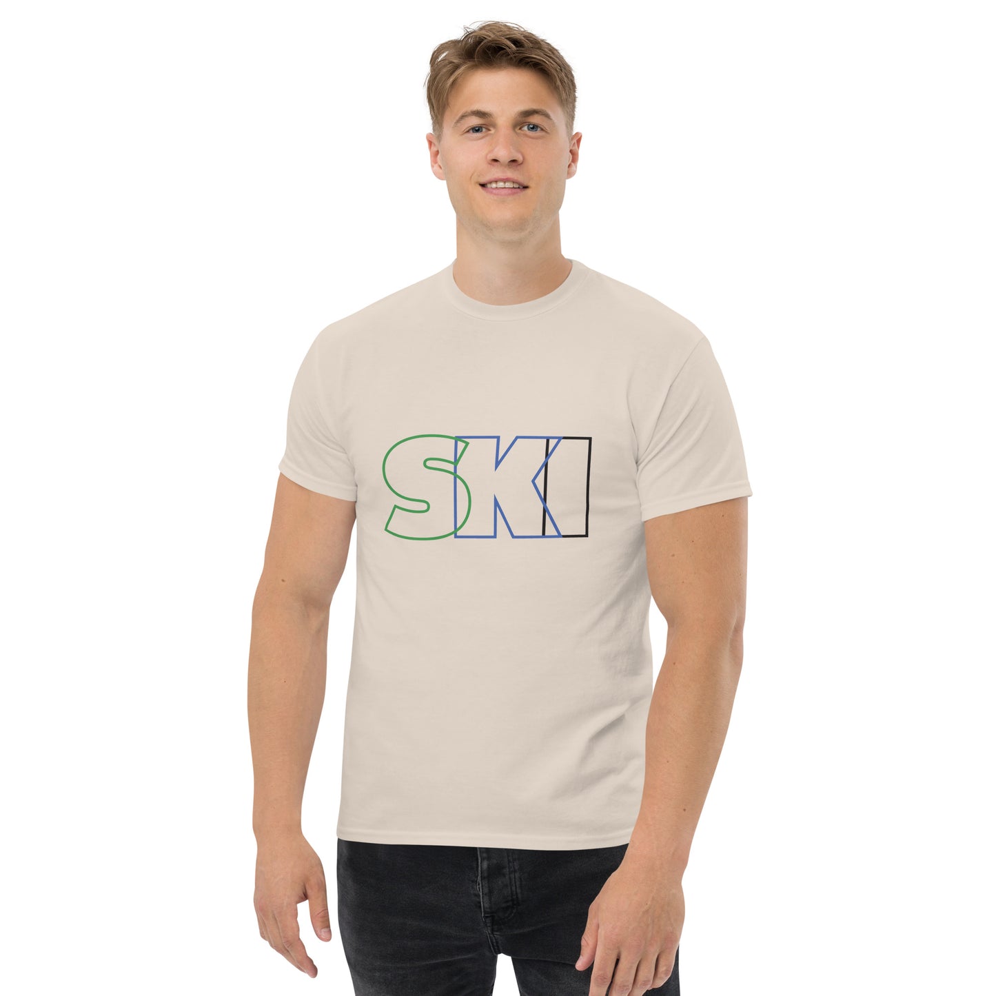 CS0052 - 01001 - SKI Outlined Men's classic tee