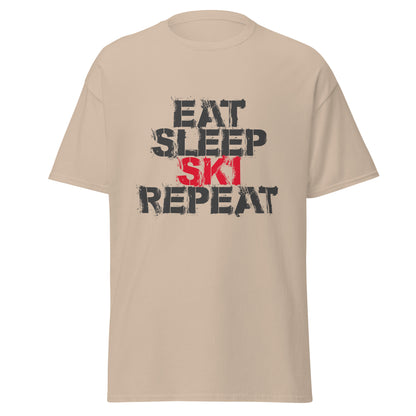 CS0048 - 01001 - Eat Sleep Ski Repeat Men's classic tee