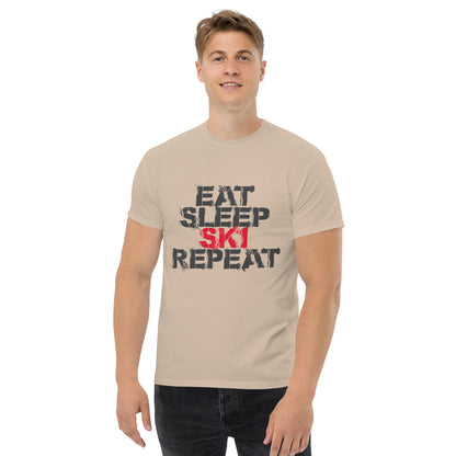 CS0048 - 01001 - Eat Sleep Ski Repeat Men's classic tee