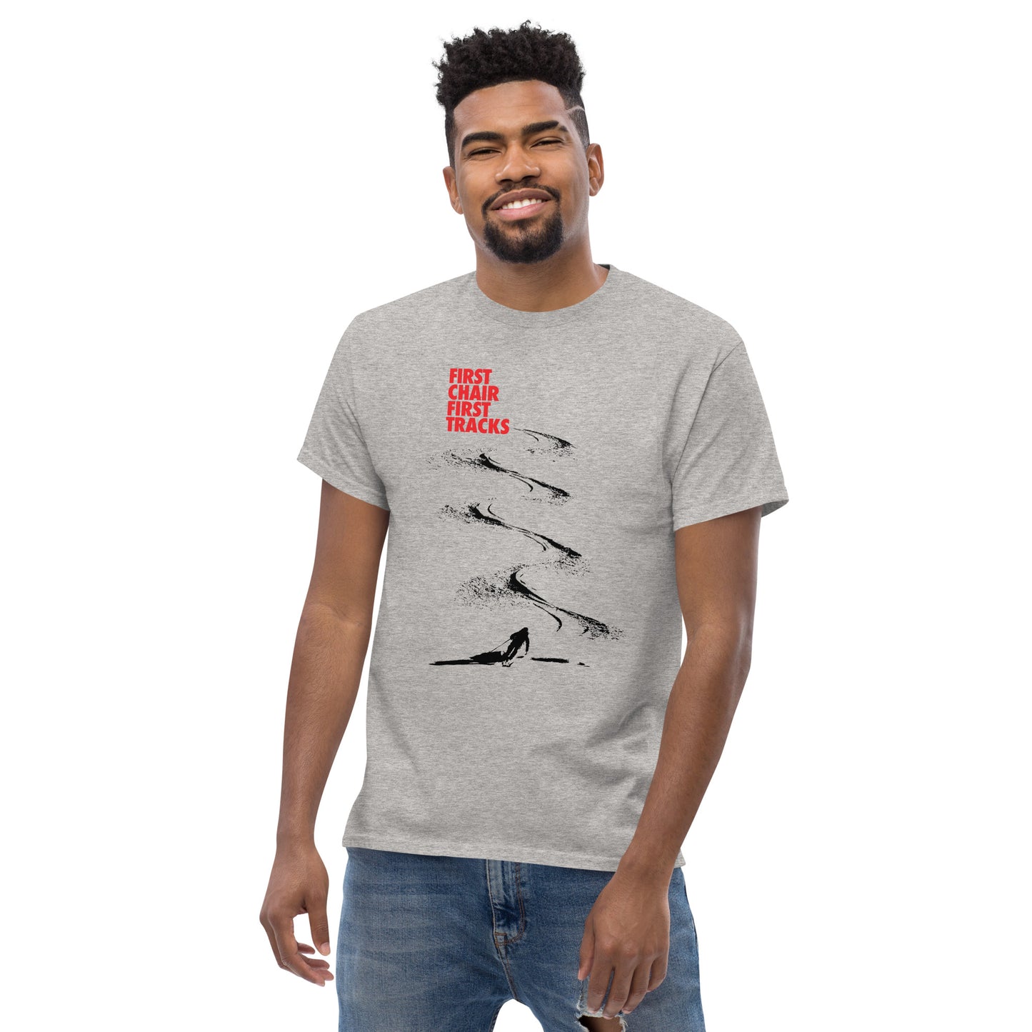 CS0042 - 01001 - First Chair First Tracks Men's classic tee