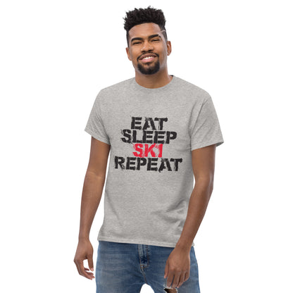 CS0048 - 01001 - Eat Sleep Ski Repead Men's classic tee