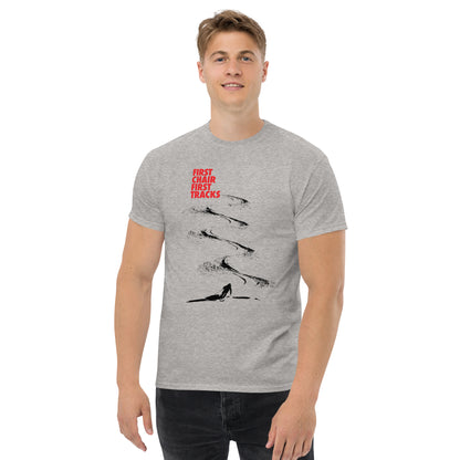 CS0042 - 01001 - First Chair First Tracks Men's classic tee