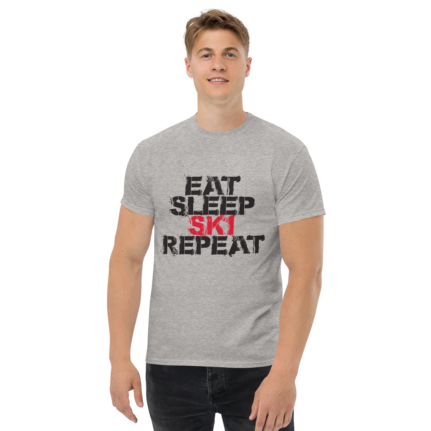 CS0048 - 01001 - Eat Sleep Ski Repead Men's classic tee