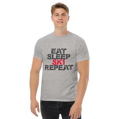 CS0048 - 01001 - Eat Sleep Ski Repeat Men's classic tee