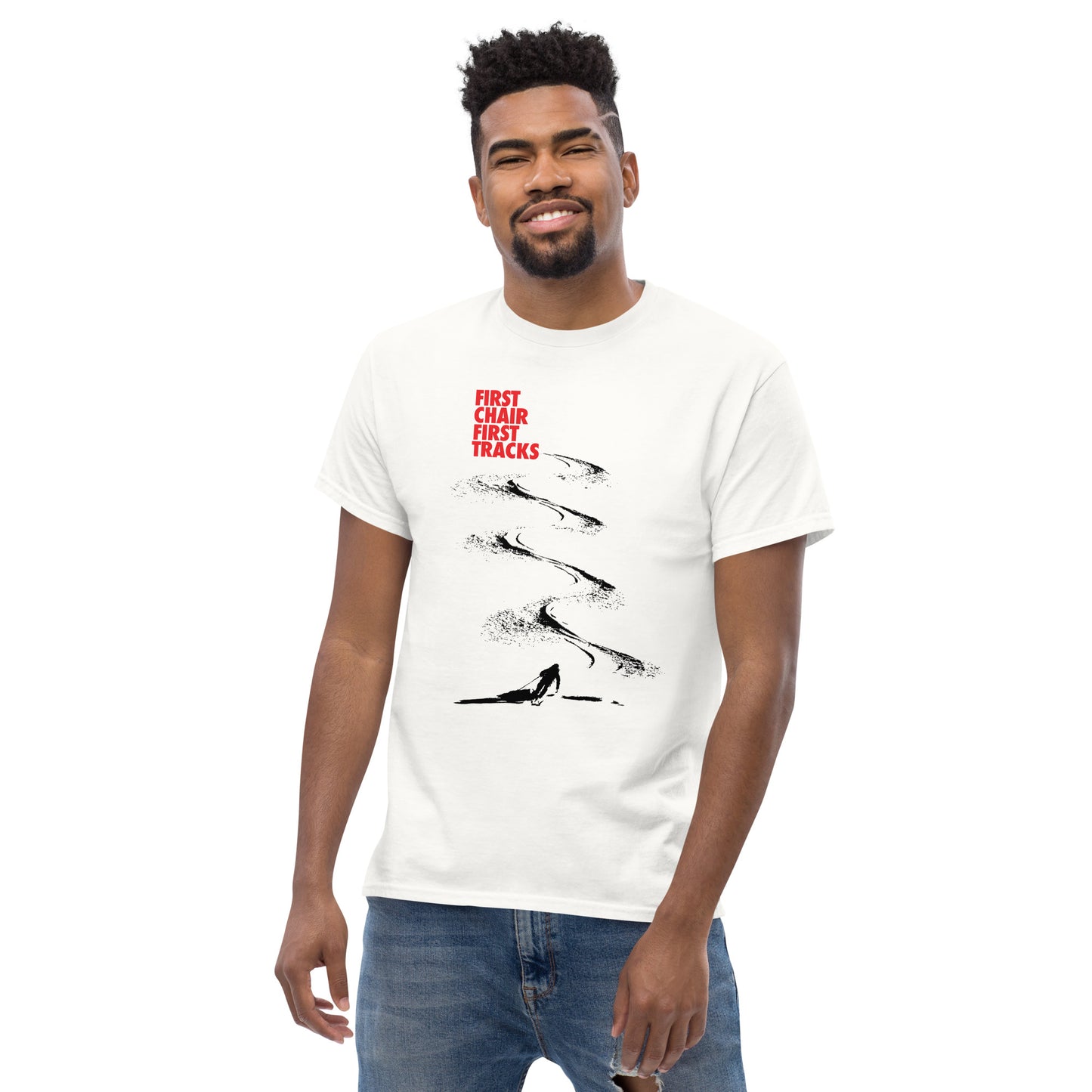 CS0042 - 01001 - First Chair First Tracks Men's classic tee