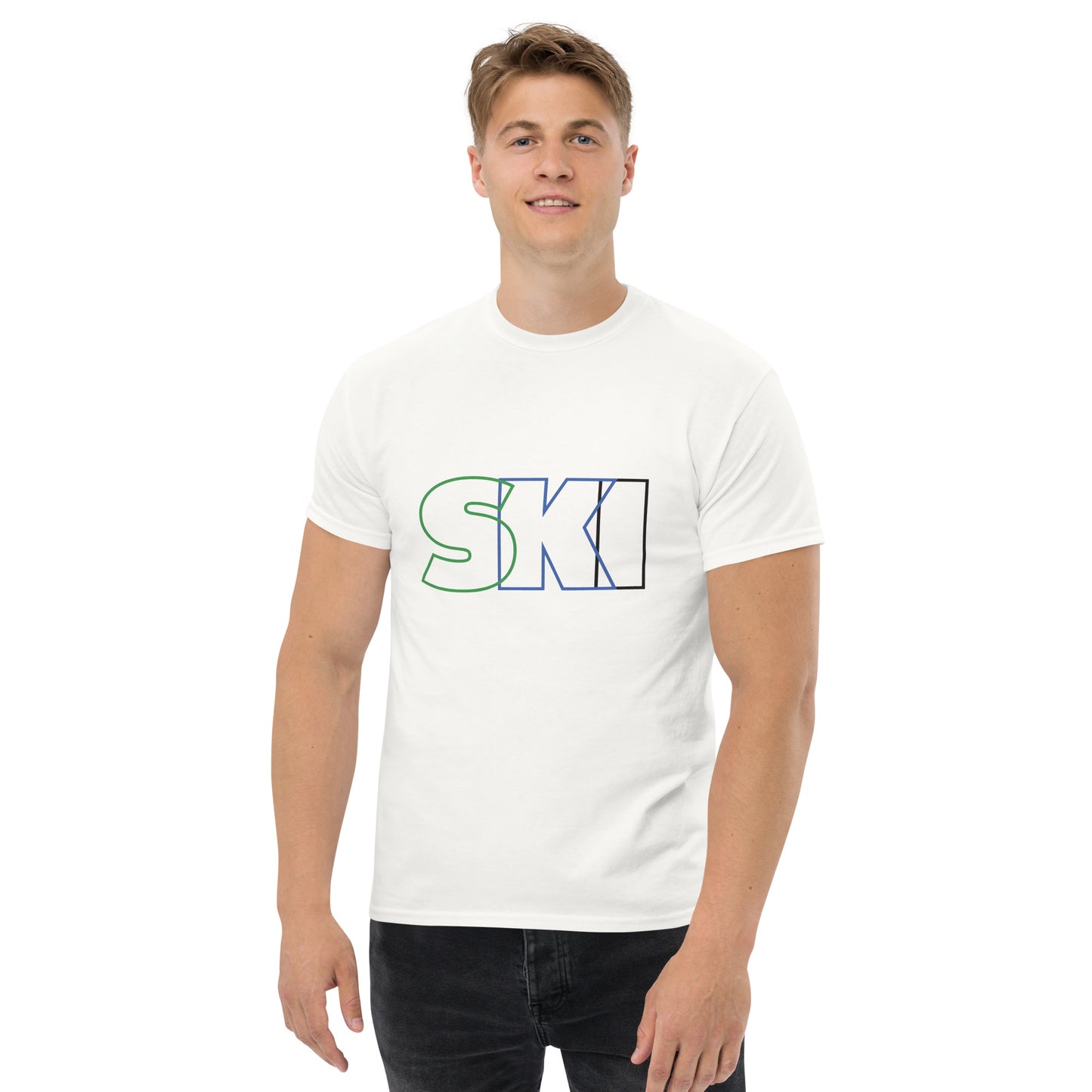 CS0052 - 01001 - SKI Outlined Men's classic tee