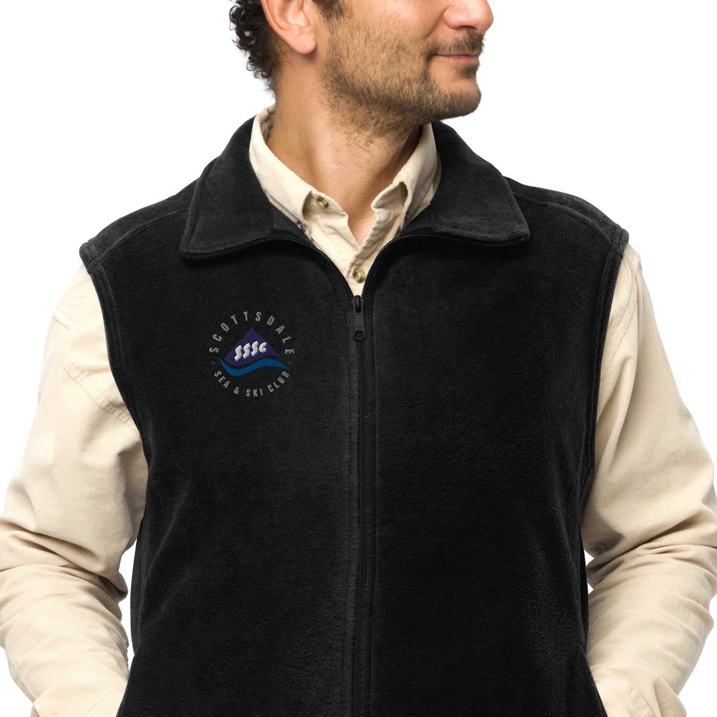 SSASC0088 - 01006 Men’s Columbia Fleece Vest (Circle)