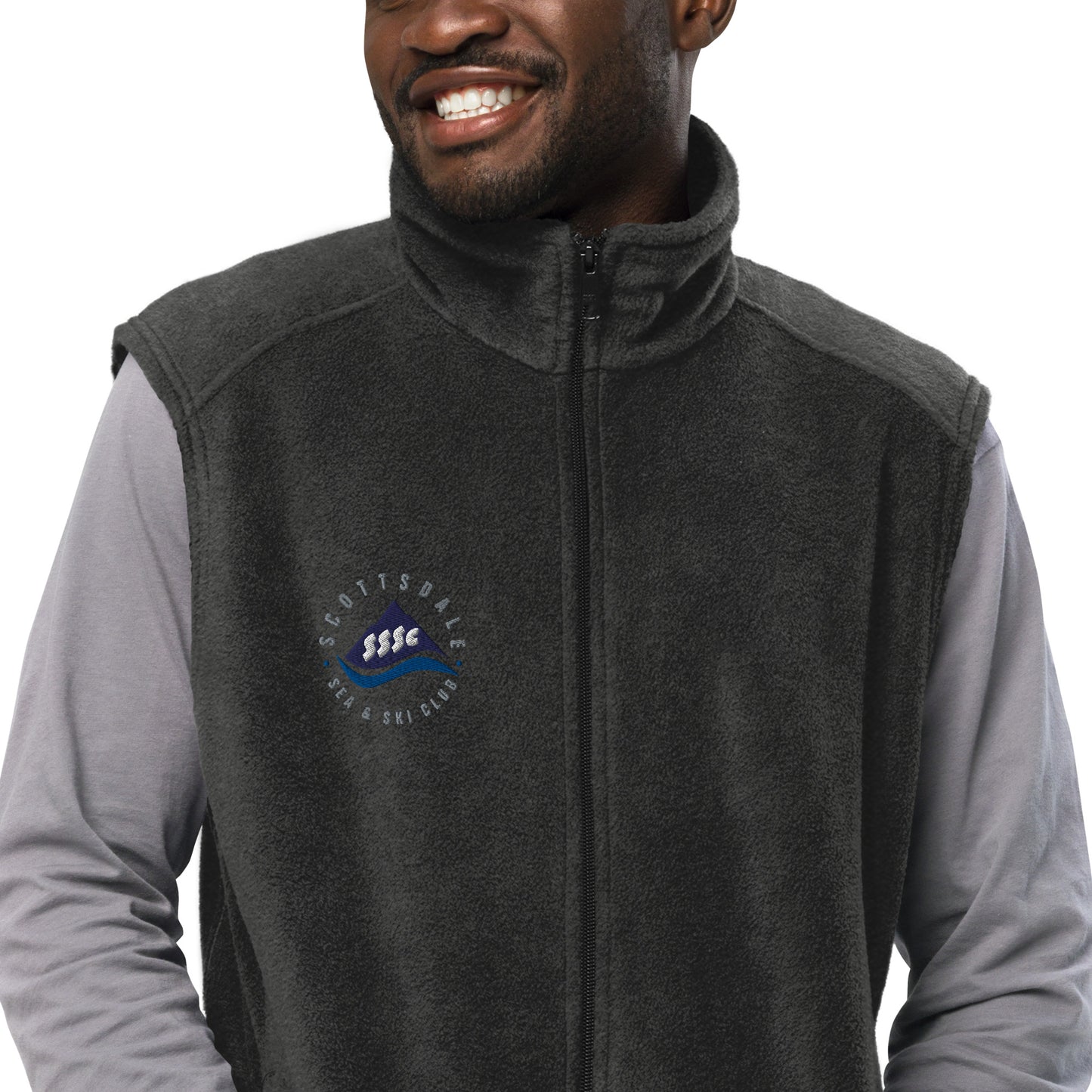 SSASC0088 - 01006 Men’s Columbia Fleece Vest (Circle)