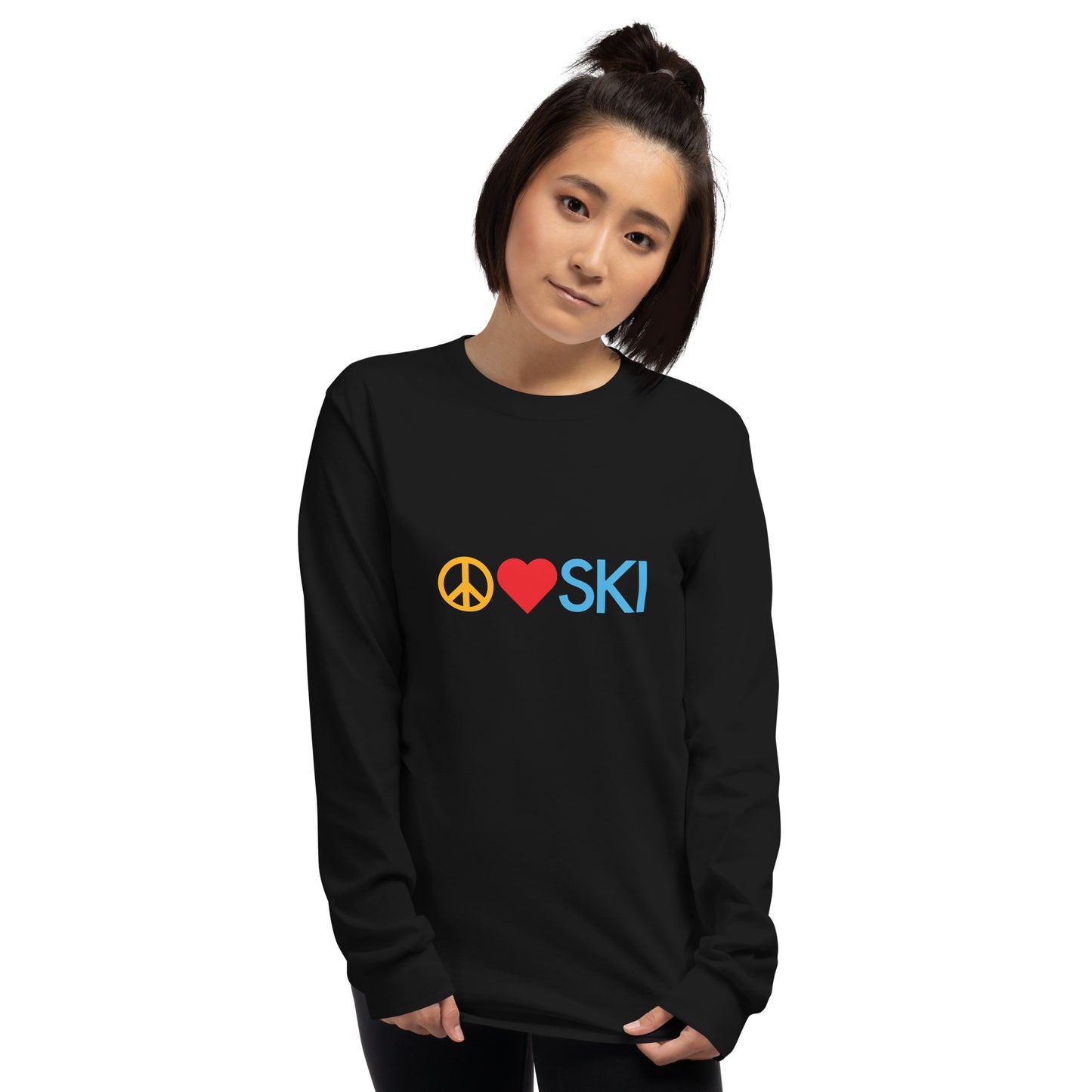 CS0026 - 01001 - Peace | Love | SKI Unisex Long Sleeve Shirt