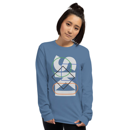 CS0044 - 01001 - SKI Icons Outlined Unisex Long Sleeve Shirt