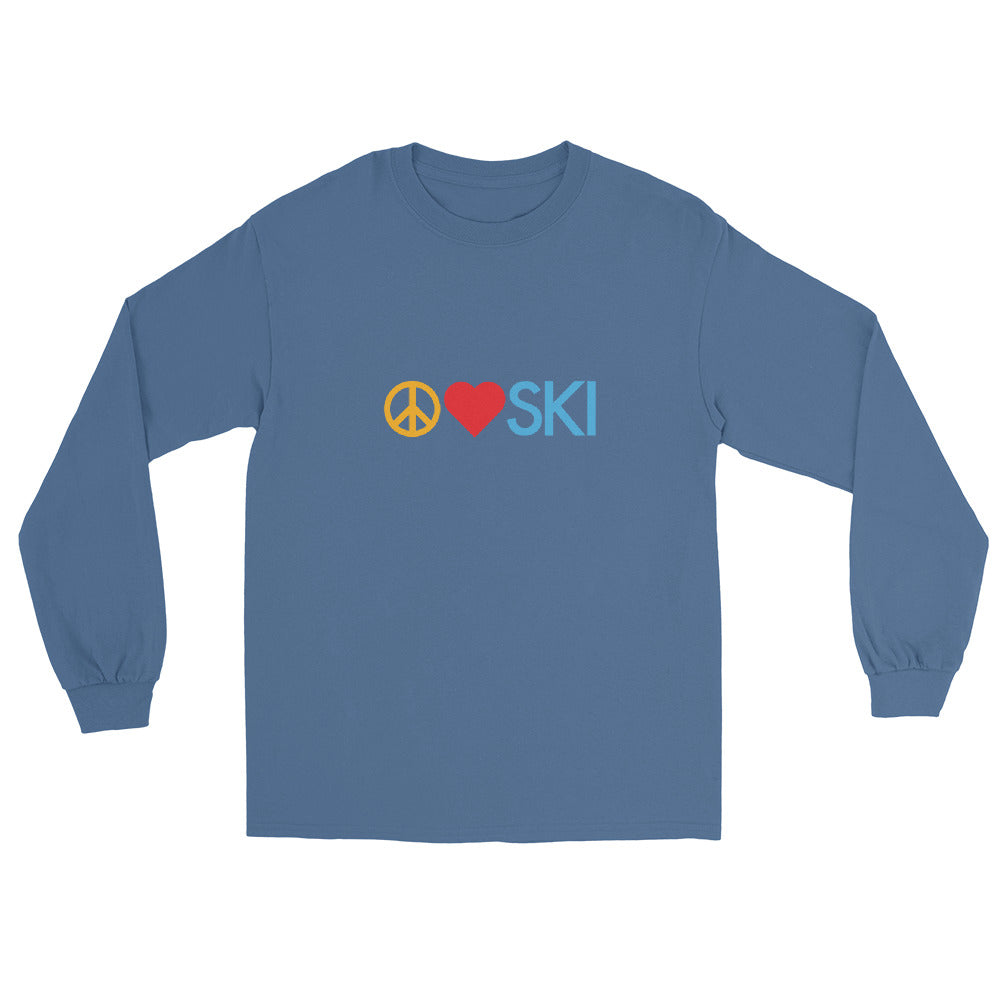 CS0026 - 01001 - Peace | Love | SKI Unisex Long Sleeve Shirt