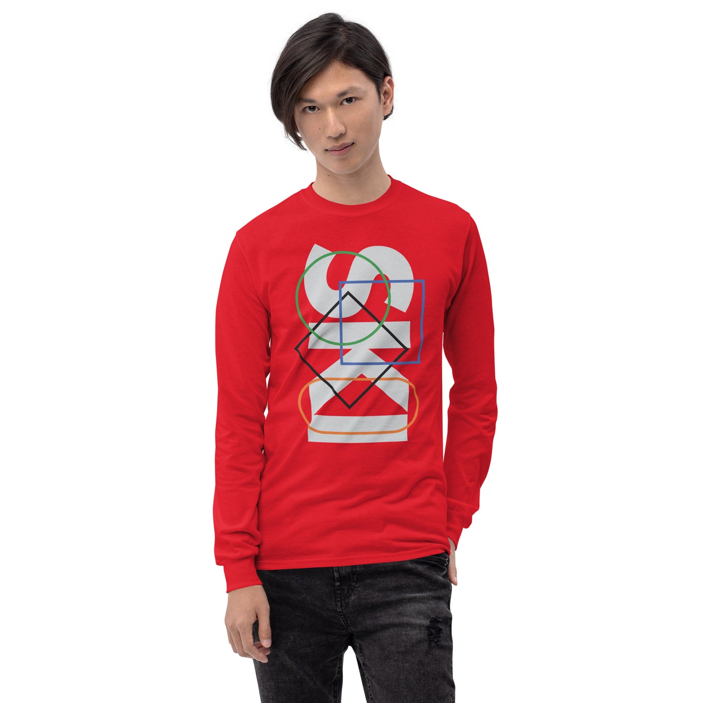 CS0044 - 01001 - SKI Icons Outlined Unisex Long Sleeve Shirt