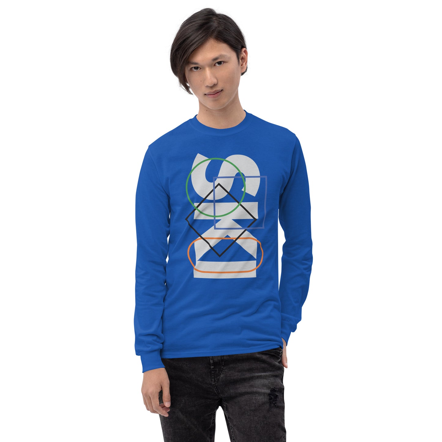 CS0044 - 01001 - SKI Icons Outlined Unisex Long Sleeve Shirt