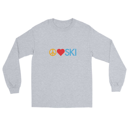 CS0026 - 01001 - Peace | Love | SKI Unisex Long Sleeve Shirt