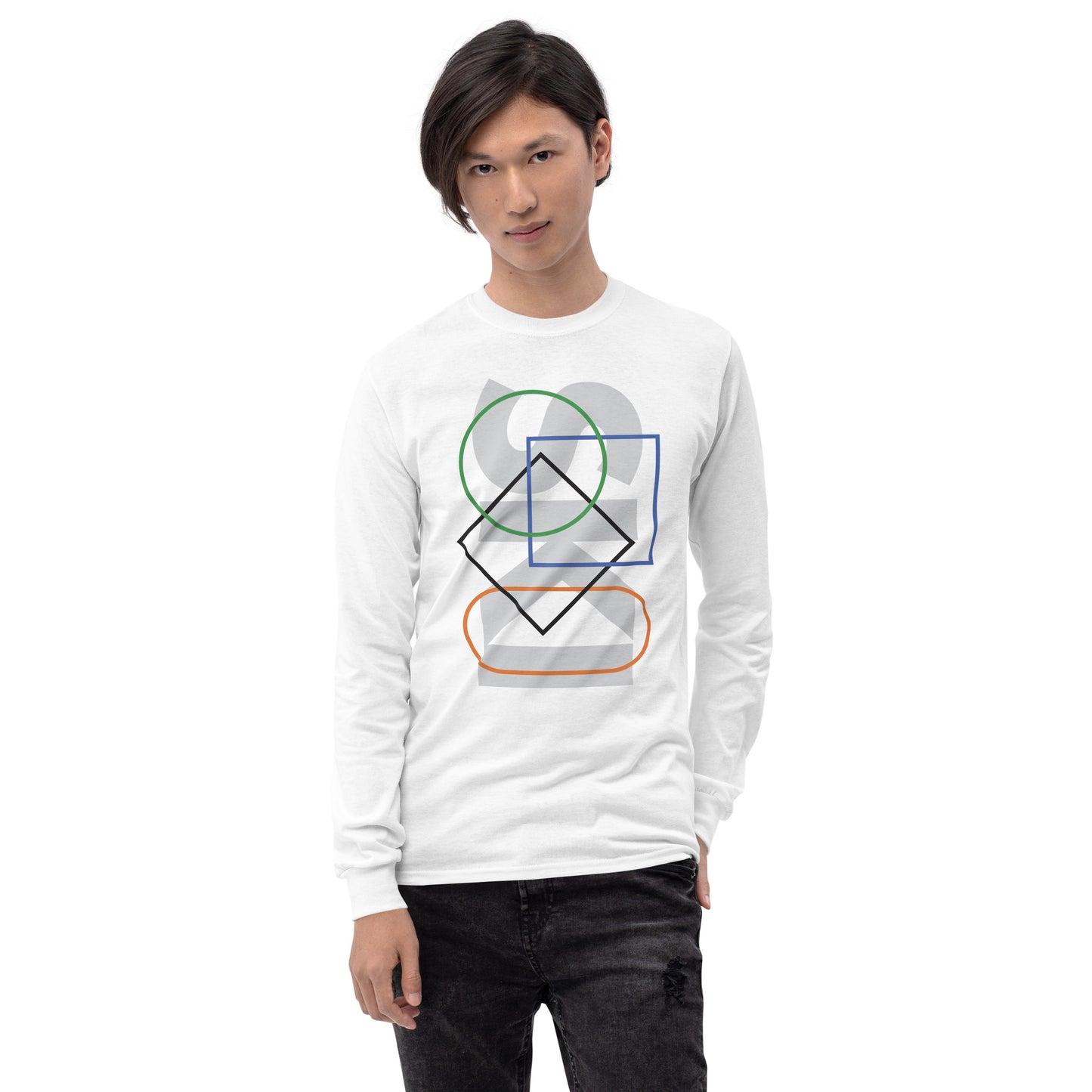 CS0044 - 01001 - SKI Icons Outlined Unisex Long Sleeve Shirt