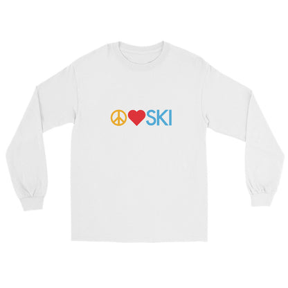 CS0026 - 01001 - Peace | Love | SKI Unisex Long Sleeve Shirt