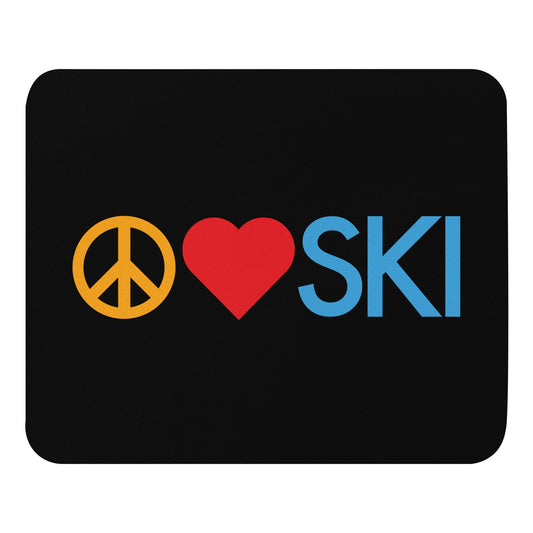 CS0026 - 05007 - Peace | Love | SKI Mouse pad