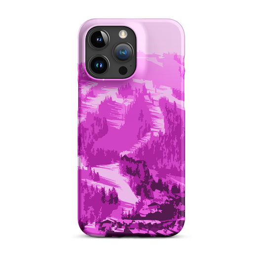 CS0028 - 05004 - Ski Slopes Print Snap case for iPhone® (Pink)