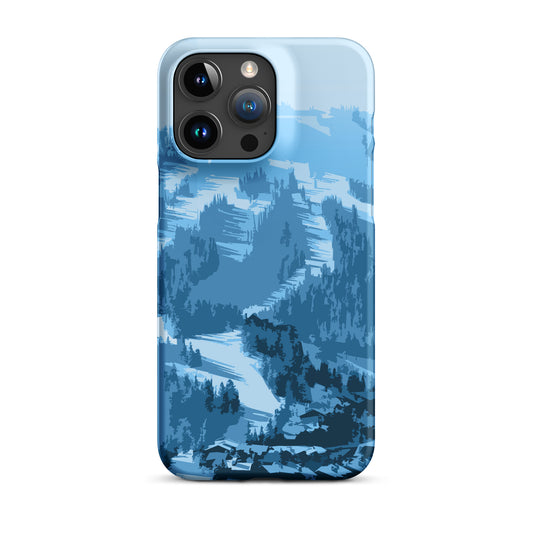 CS0028 - 05004 - Ski Slopes Print Snap case for iPhone® (Blue)