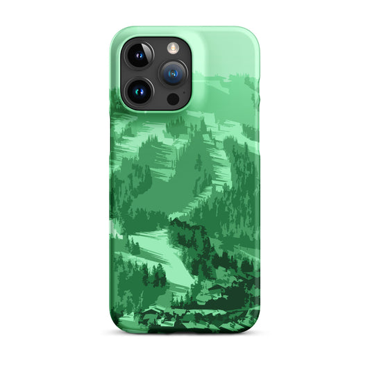 CS0028 - 05004 - Ski Slopes Print Snap case for iPhone® (Green)