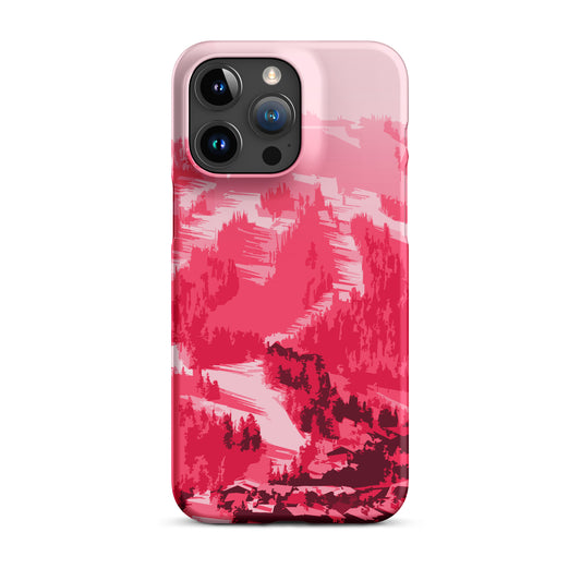 CS0028 - 05004 - Ski Slopes Print Snap case for iPhone® (Red)