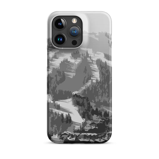 CS0028 - 05004 - Ski Slopes Print Snap case for iPhone® (Gray)