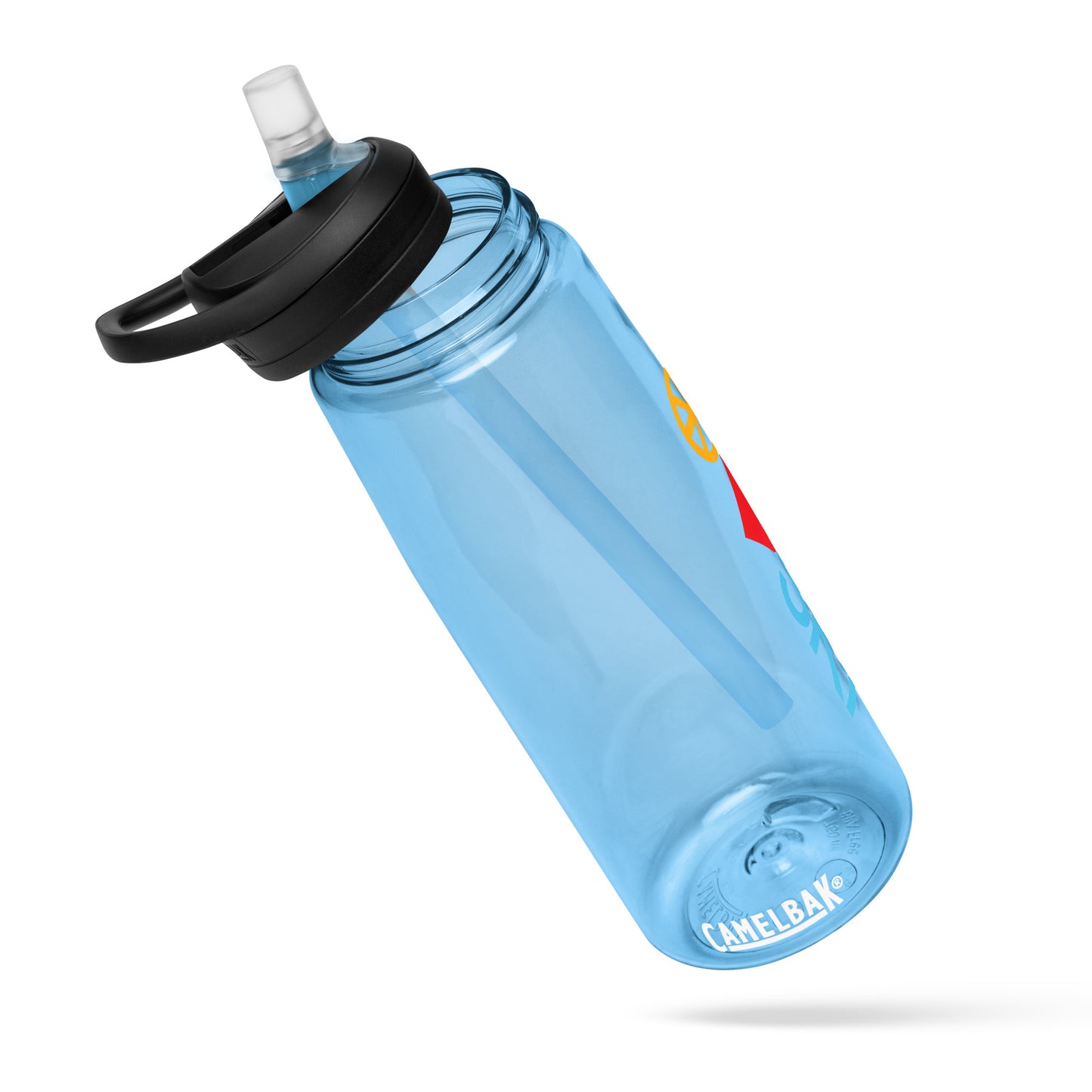 CS0026 - 06002 - Peace | Love | SKI Sports water bottle