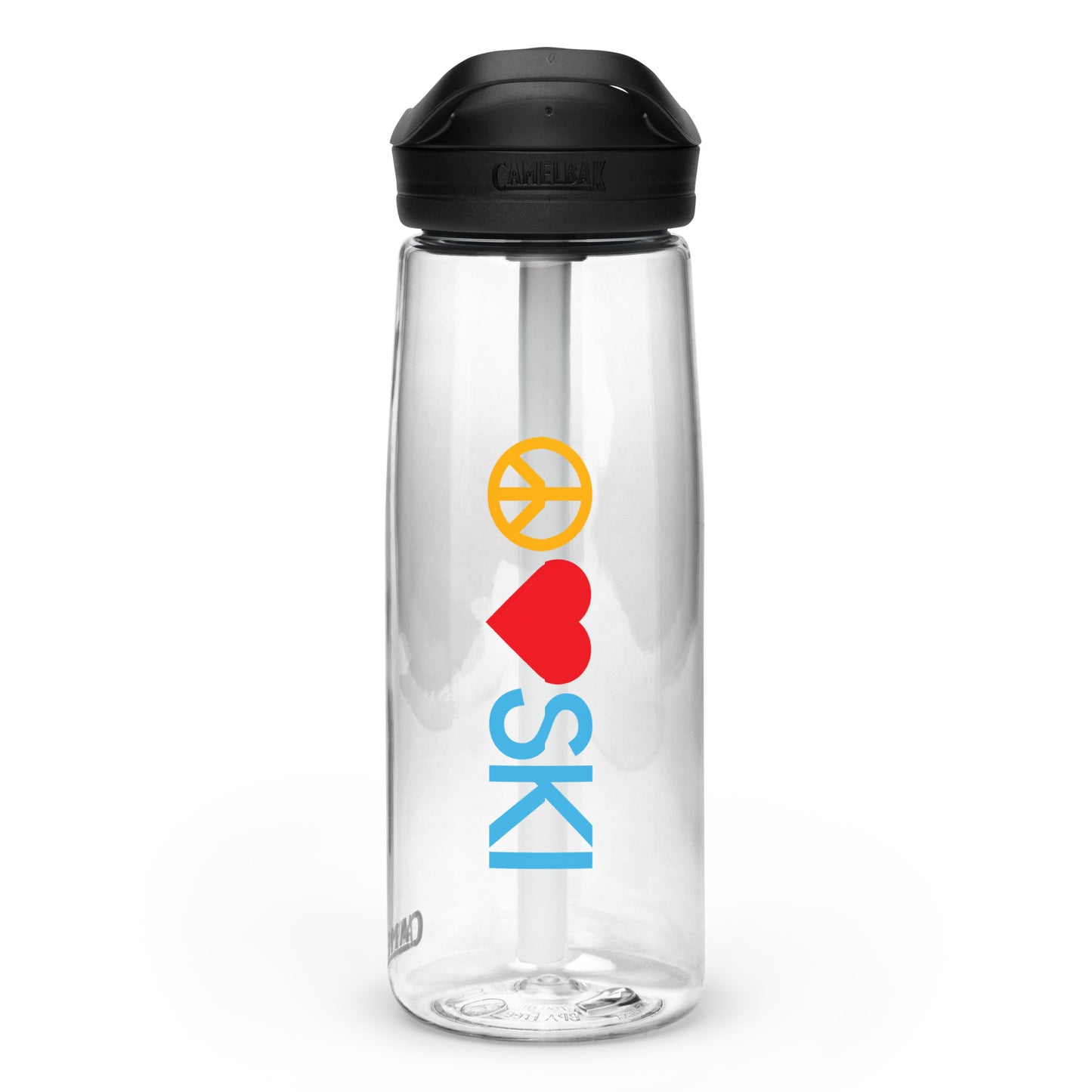 CS0026 - 06002 - Peace | Love | SKI Sports water bottle