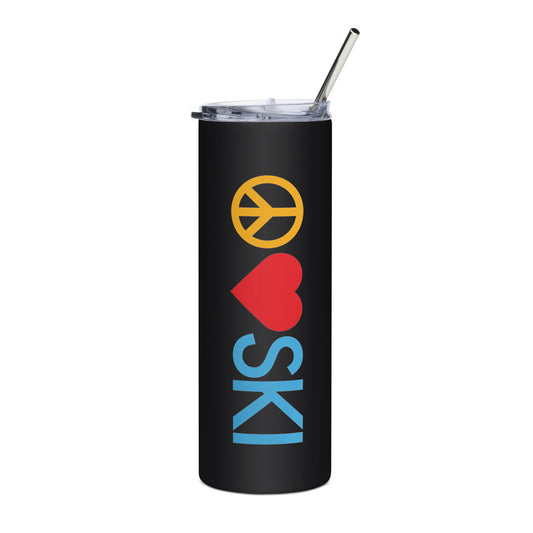 CS0026 - 06002 - Peace | Love | SKI Stainless steel tumbler