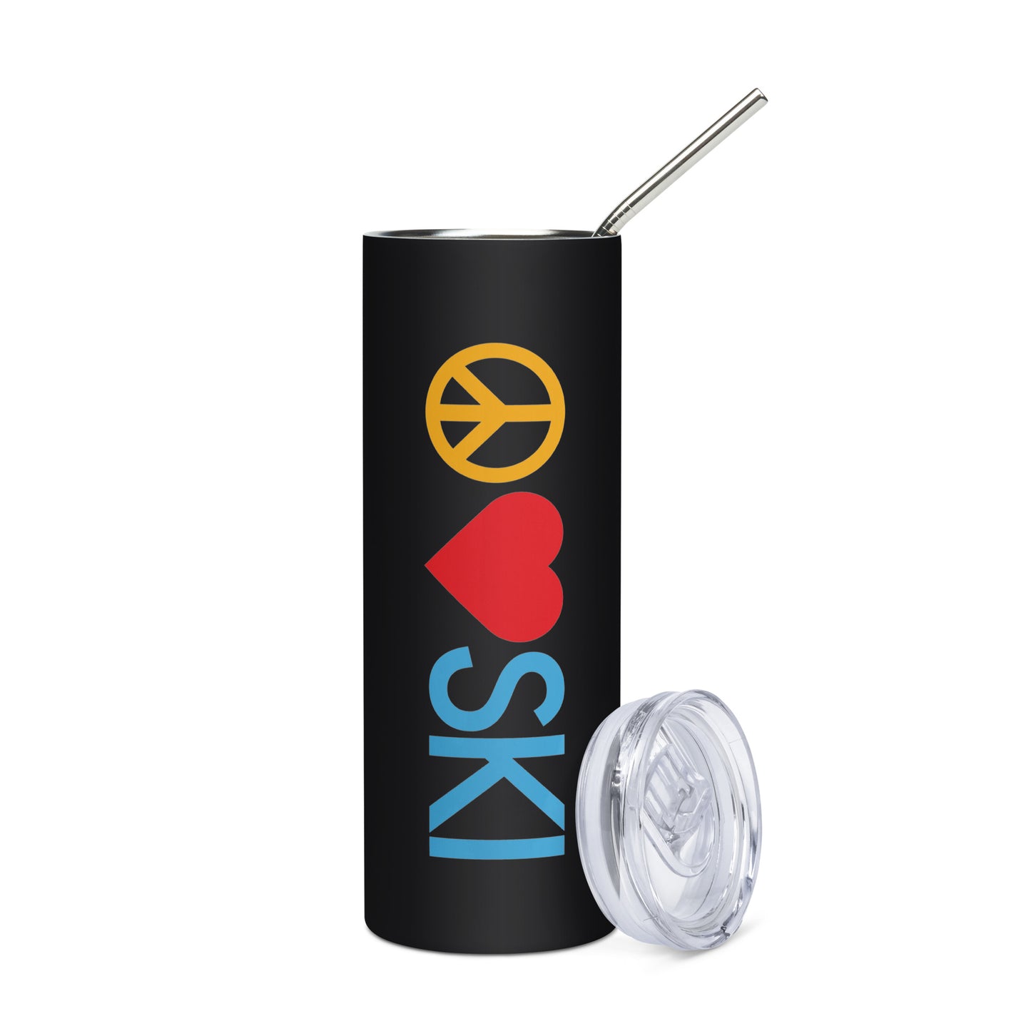 CS0026 - 06002 - Peace | Love | SKI Stainless steel tumbler