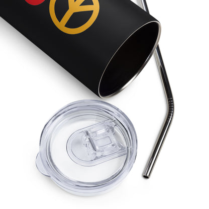 CS0026 - 06002 - Peace | Love | SKI Stainless steel tumbler