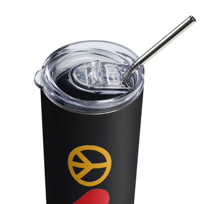 CS0026 - 06002 - Peace | Love | SKI Stainless steel tumbler