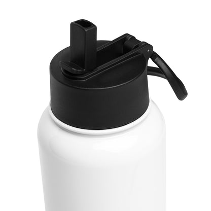 SSASC0095 - 06002 Stainless steel water bottle with a straw lid