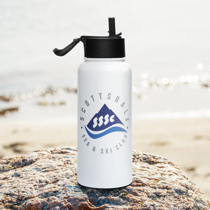 SSASC0095 - 06002 Stainless steel water bottle with a straw lid