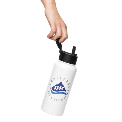 SSASC0095 - 06002 Stainless steel water bottle with a straw lid