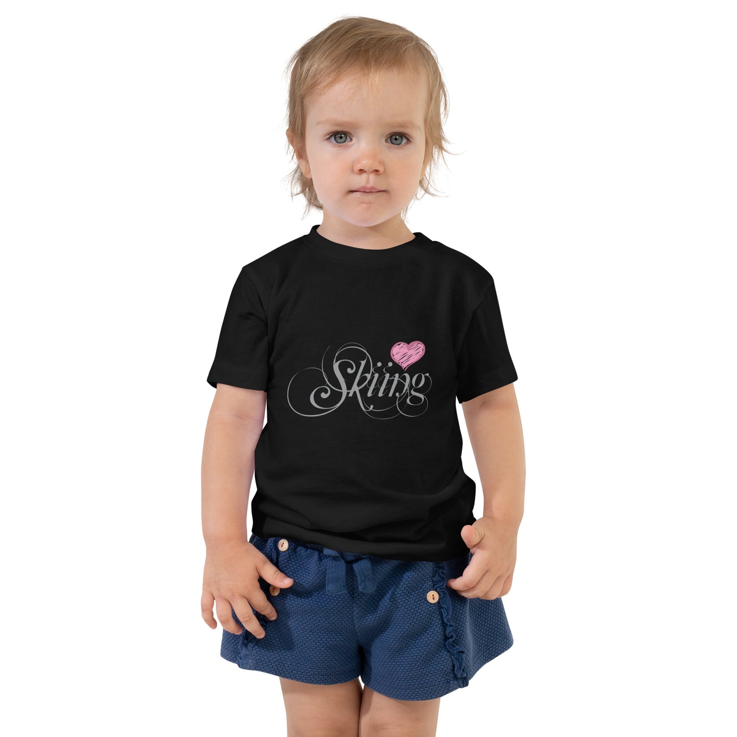 CS0047 - 03001 - Love Skiing/Women's Toddler Short Sleeve Tee