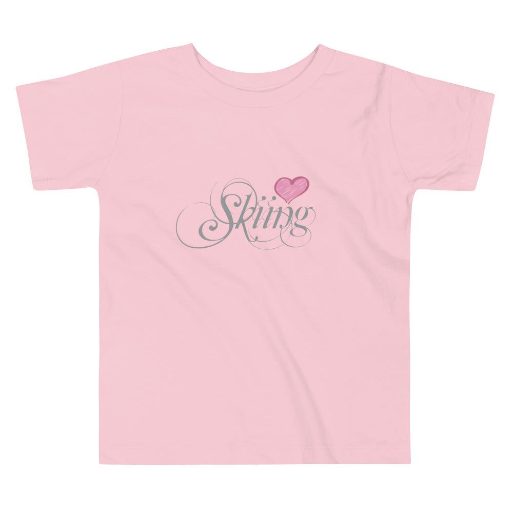 CS0047 - 03001 - Love Skiing/Women's Toddler Short Sleeve Tee