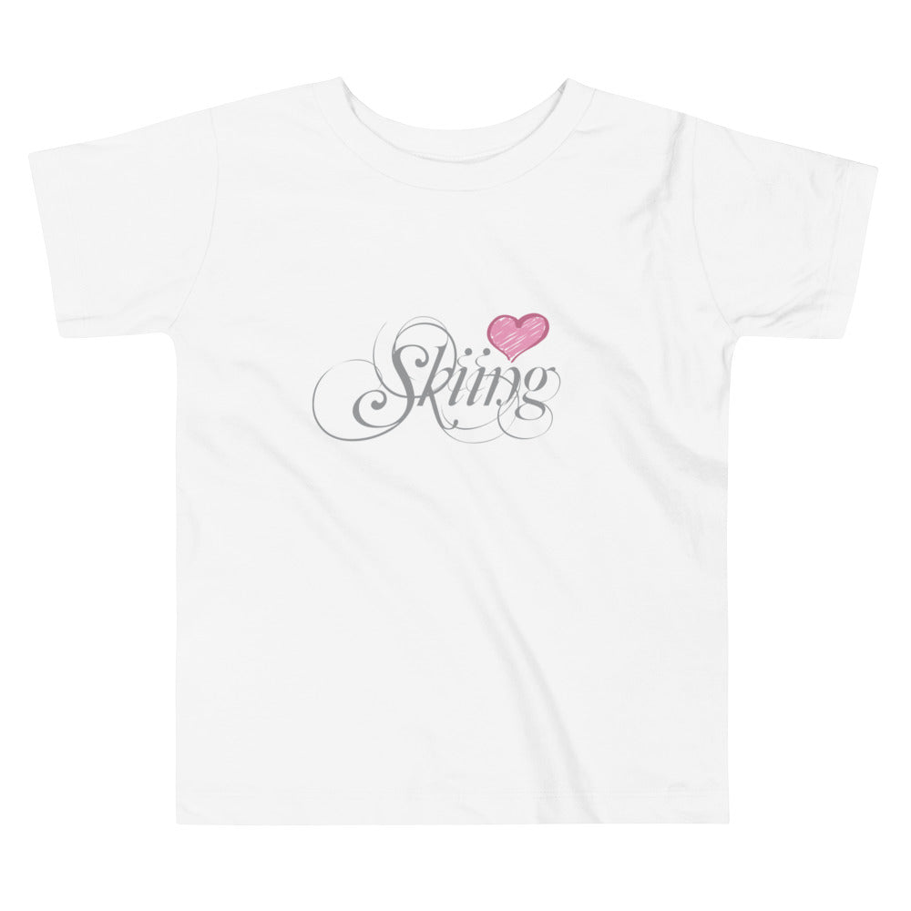 CS0047 - 03001 - Love Skiing/Women's Toddler Short Sleeve Tee