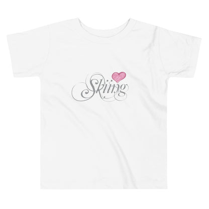 CS0047 - 03001 - Love Skiing/Women's Toddler Short Sleeve Tee