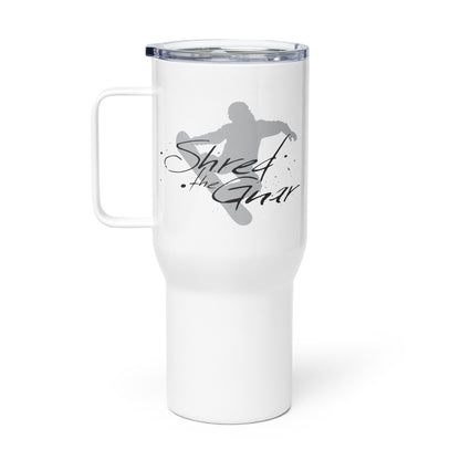 CS0021 - 06002 - Shred the Gnar Travel mug with a handle