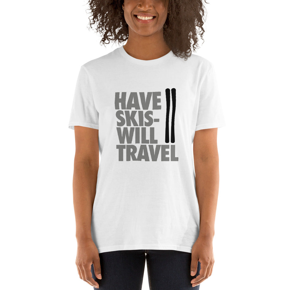 CS0032 - 01001 - Have Skis Will Travel Short-Sleeve Unisex T-Shirt